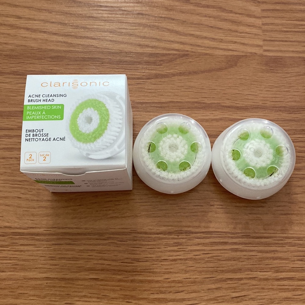 ❤️ Clarisonic Anti-Blemish Cleansing Brush Heads 2-Pack New in Box